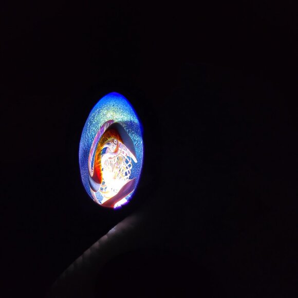 Henry Summa Signed Art Glass Paperweight - Picture 9 of 10